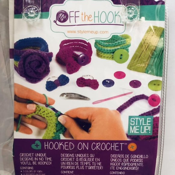 Off The Hook Style Me Up Hooked on Crochet Kids Craft Set Kit New - Picture 4 of 4